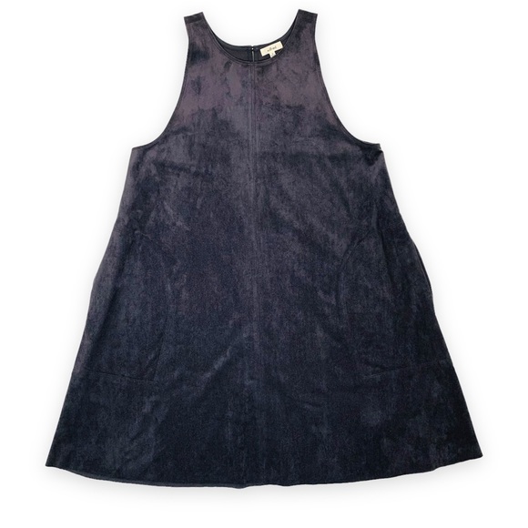 Wilfred Dresses & Skirts - Wilfred Trompette Faux Suede Dress Dark Gray Sleeveless Women’s Medium